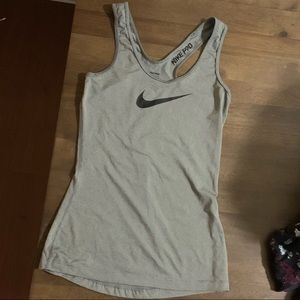 Nike Gray Dri Fit Tank Top